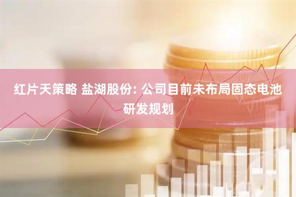 红片天策略 盐湖股份: 公司目前未布局固态电池研发规划